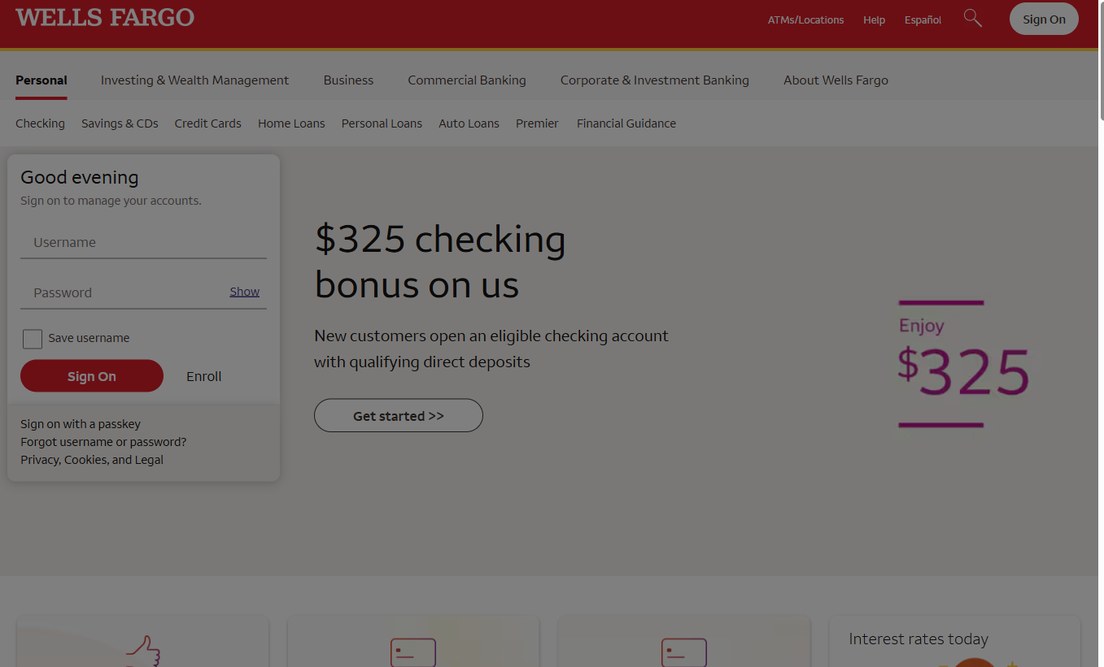 Wells Fargo – wellsfargo.com